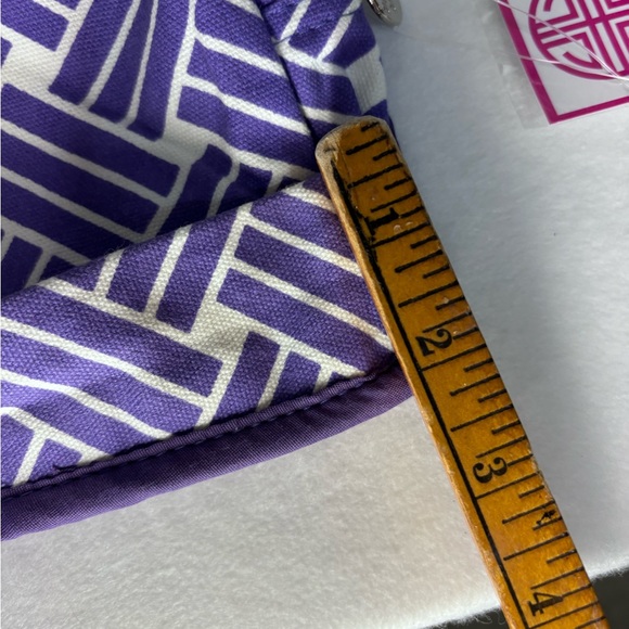 Buckhead Betties travel cosmetic case. Purple and white. NWT - Picture 10 of 10